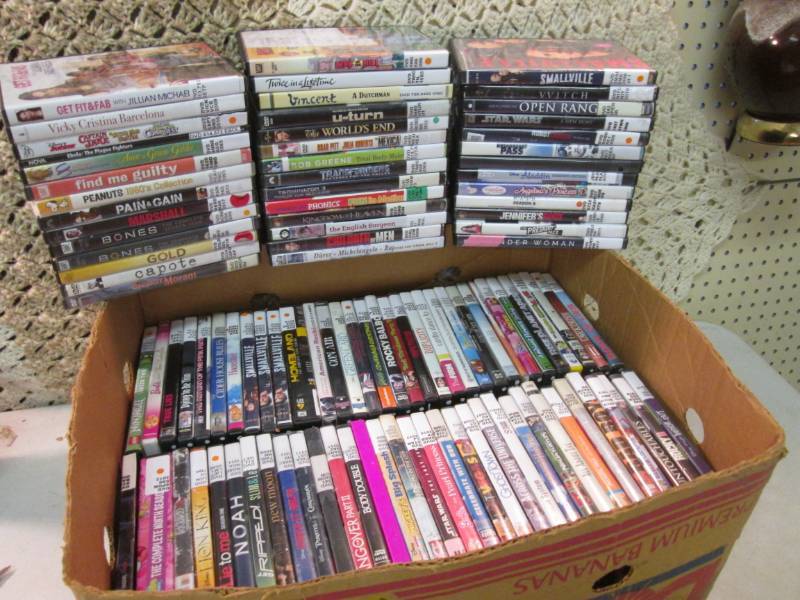 lot 256 image: Lot of 108 DVD Movies  CLR...