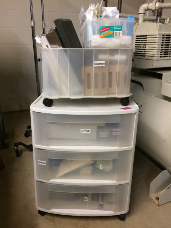 lot 1 image: Massive Lot Of New Dental Implants & Instruments (Lifecore Plus More) Worth Thousands Of Dollars - Please View All Pictures To See What Is Inside These Storage Totes