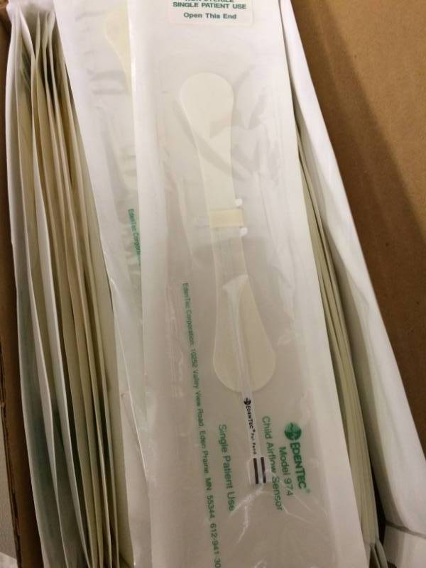 lot 10 image: Large Lot New In Package Nellcor Edentec Child & Adult Airflow Sensors - Single Patient Use