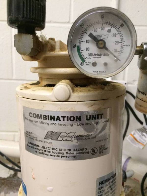 lot 21 image: Whip Mix Combination Unit For Vacuum Mixing and Investing - Excellent Working Condition