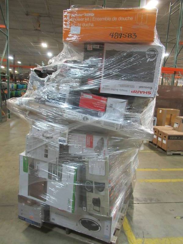 lot 48 image: WHOLESALE MIXED PALLET OF RETURNS - SMALL HOUSEWARES, TOOLS, LIGHTING AND MORE