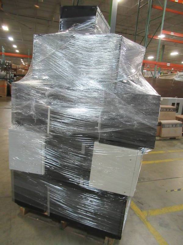 lot 146 image: WHOLESALE MIXED PALLET OF RETURNS - OVER THE RANGE AND COUNTER TOP MICROWAVES
