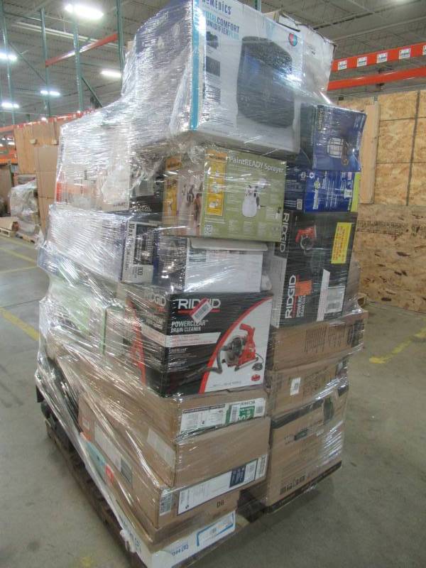 lot 250 image: WHOLESALE MIXED PALLET OF RETURNS - TOOLS, SMALL HOUSEWARES AND MORE