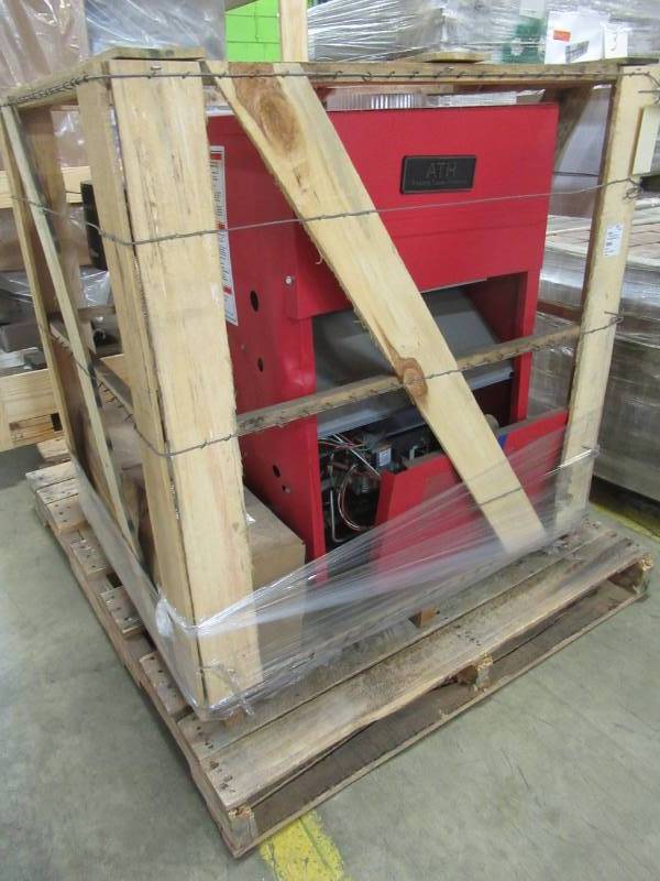 lot 1 image: Advance Thermal Hydronics 140,000 BTU Gas Fired Resitantial Boiler- Natural Gas, HWX-140-INT - BRAND - Slight Dent Front Casing