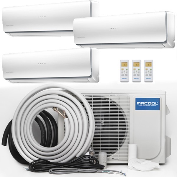 lot 14 image: MrCool Olympus Ductless Heat Pump Split System, HA11739 With Remotes - NEW IN BOX