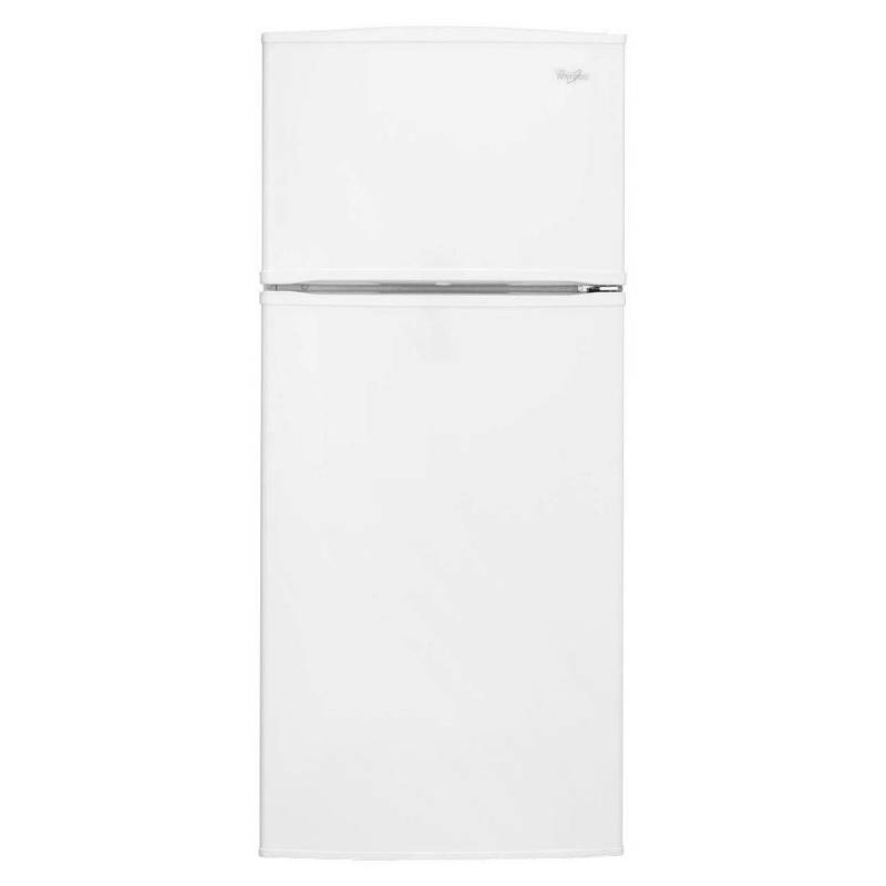 lot 29 image: Whirlpool 16 cu. ft. Top Freezer Refrigerator in White, WRT316SFDW, New in Box