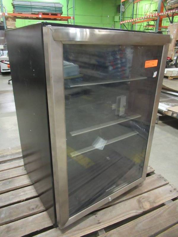 lot 20 image: Frigidaire 22 in. 138 (12 oz.) Can Cooler in Stainless Steel, FFBC4622QS - Some dents.