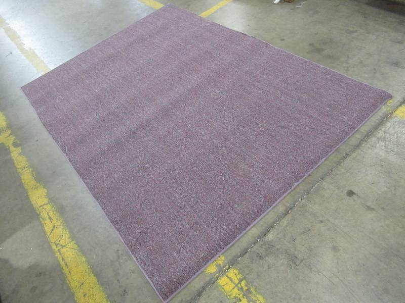 lot 200 image: 5 X 7 Area Rug. Purple in Color.  Polyester Backing With 14 Pile.