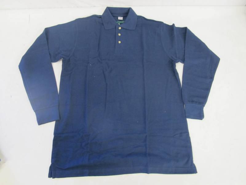 lot 95 image: 5 NEW Mens Polo Shirts from gREen-CYCLED brands - MEDIUM - RedYellowHunterNavyKhaki