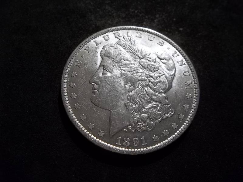 lot 19 image: 1891 Morgan Silver Dollar