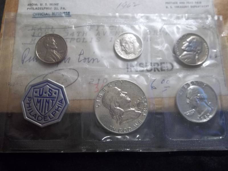 lot 59 image: 1962 US Uncirculated Mint Set