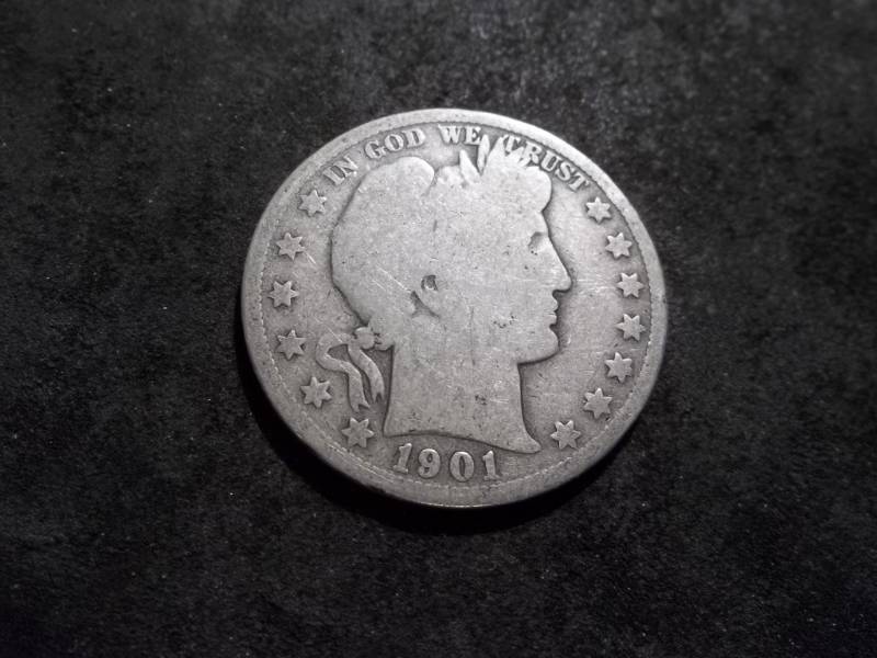 lot 71 image: 1901 S Barber Half Dollar