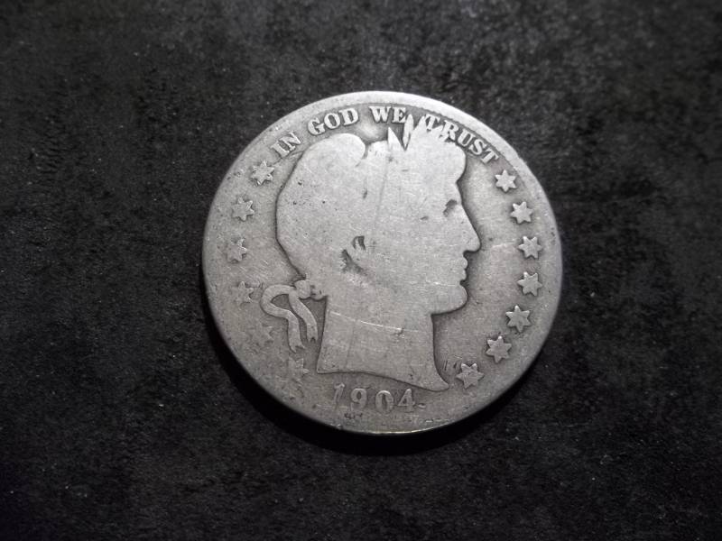 lot 72 image: 1904 S Barber Half Dollar