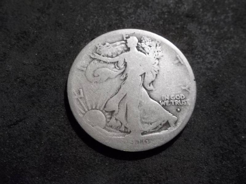 lot 73 image: 1916 D Obverse Mint Walker Half Dollar