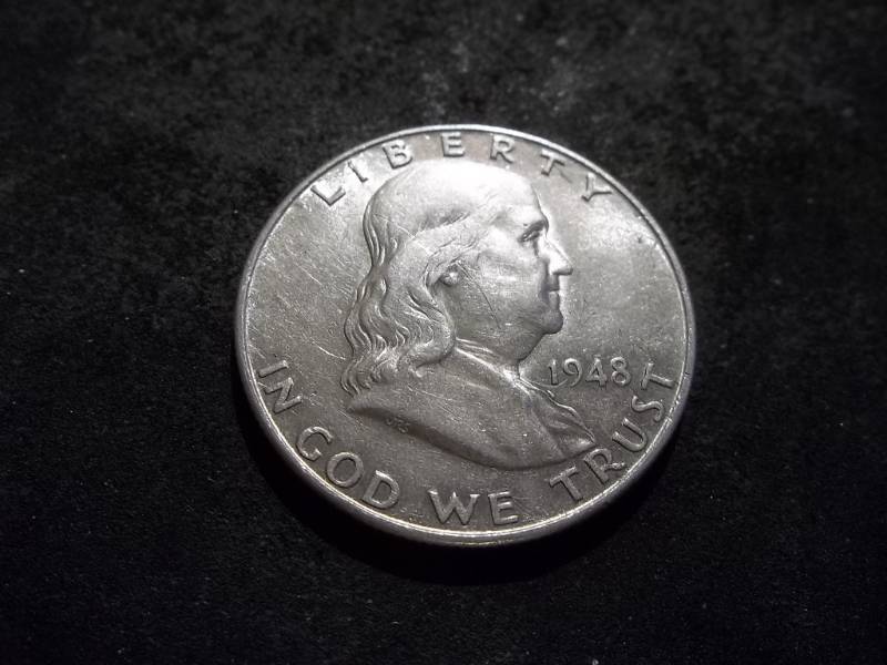 lot 79 image: 1948 D Franklin Half Dollar