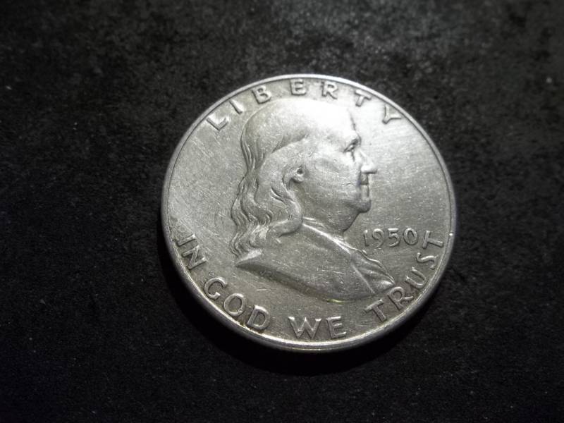 lot 83 image: 1950 D Franklin Half Dollar
