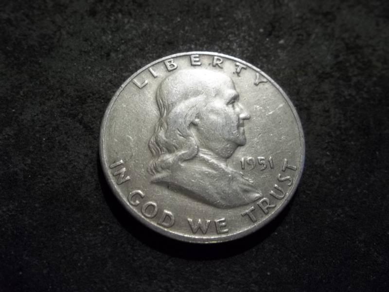 lot 85 image: 1951 D Franklin Half Dollar
