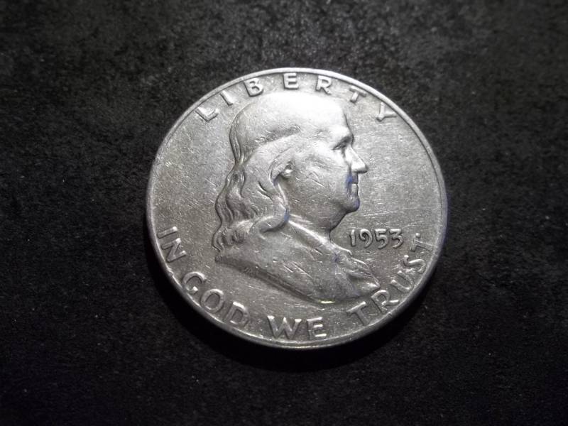 lot 91 image: 1953 D Franklin Half Dollar
