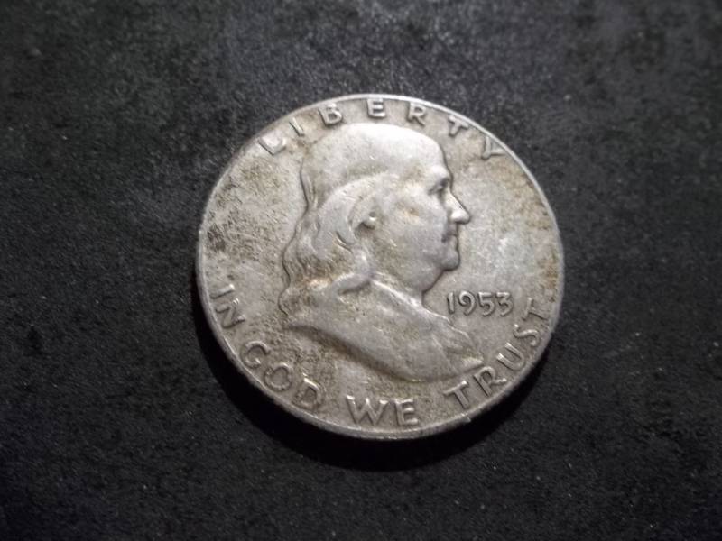 lot 92 image: 1953 S Franklin Half Dollar
