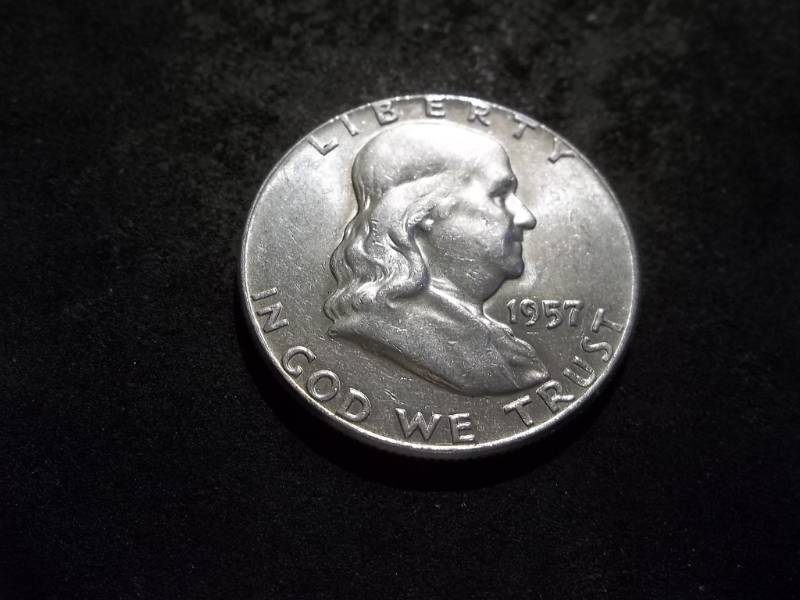 lot 98 image: 1957 Franklin Half Dollar