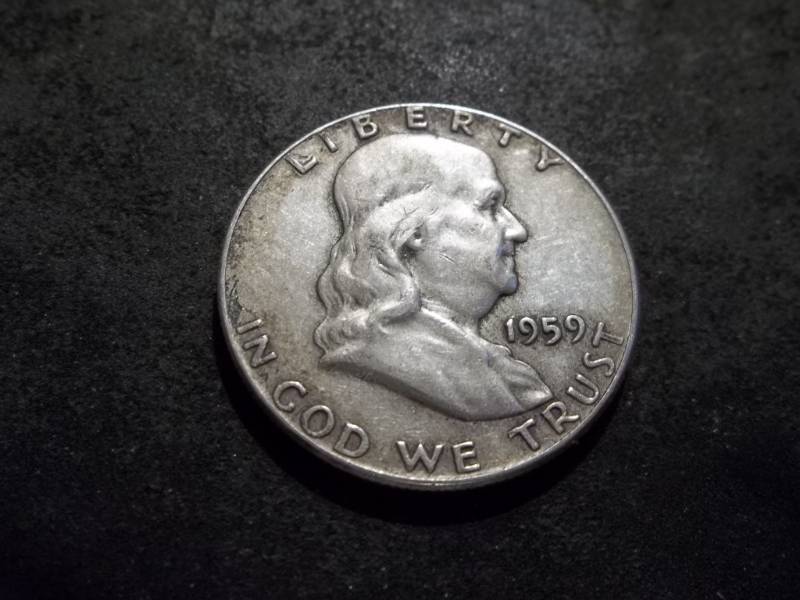 lot 102 image: 1959 Franklin Half Dollar
