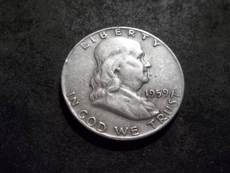 lot 103 image: 1959 D Franklin Half Dollar