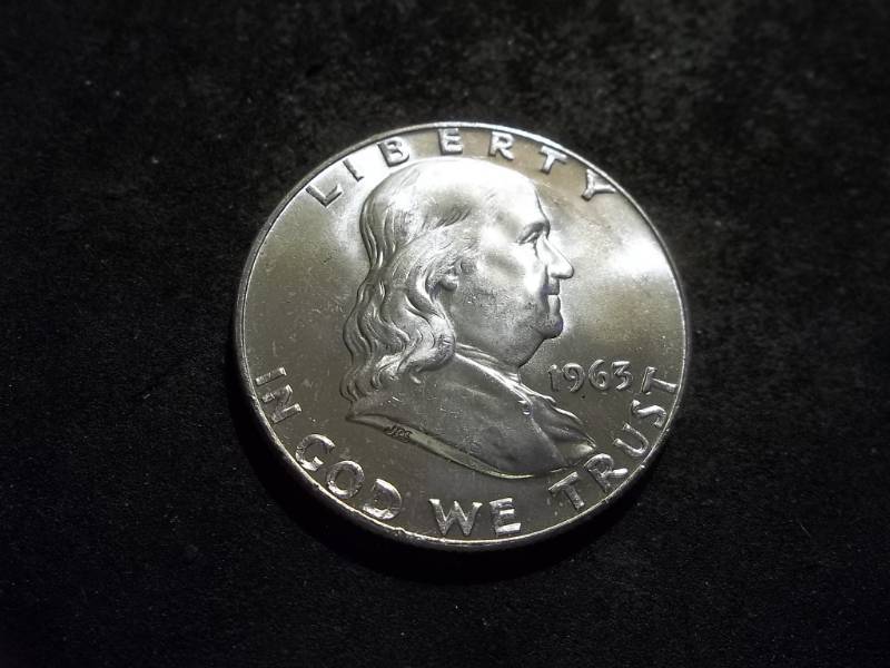 lot 111 image: 1963 D Franklin Half Dollar
