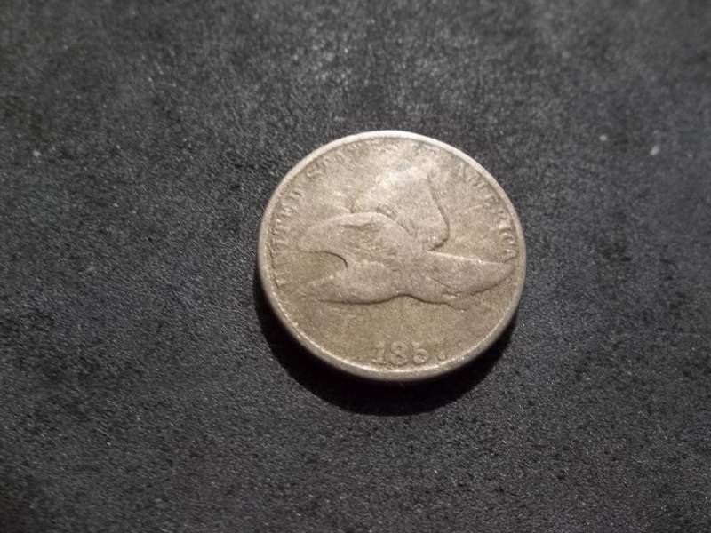 lot 114 image: 1857 Flying Eagle Cent