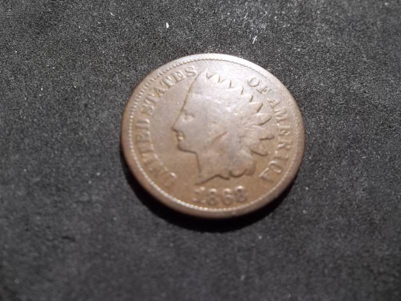 lot 127 image: 1868 Indian Head Cent