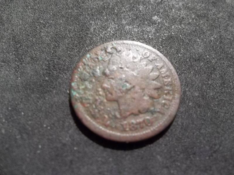 lot 128 image: 1870 Indian Head Cent