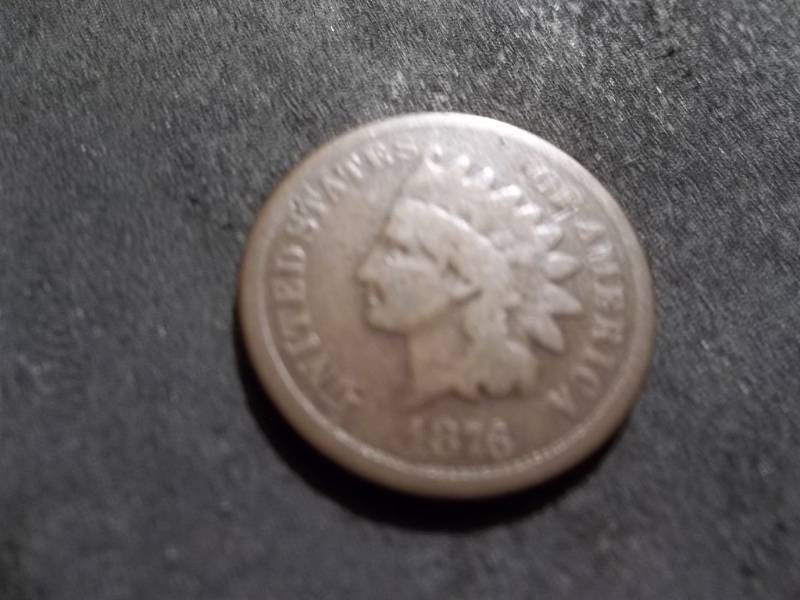 lot 132 image: 1876 Indian Head Cent