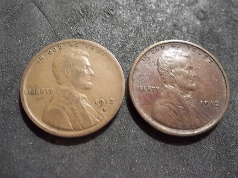 lot 154 image: 1912, 1912 D Lincoln Cents
