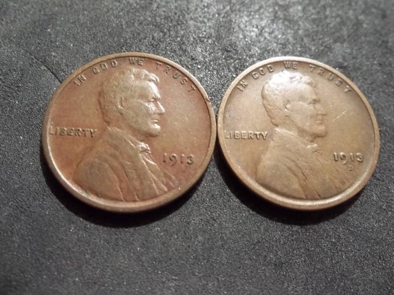 lot 156 image: 1913, 1913 D Lincoln Cents