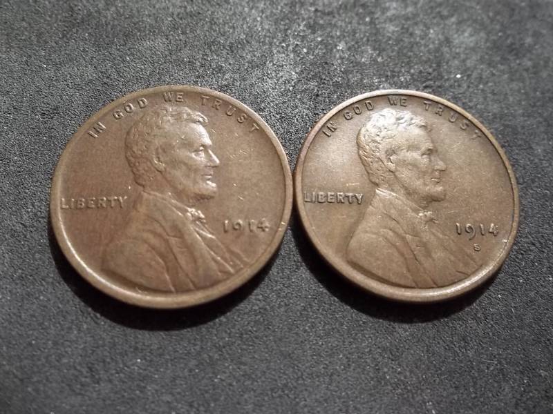 lot 158 image: 1914, 1914 S Lincoln Cents