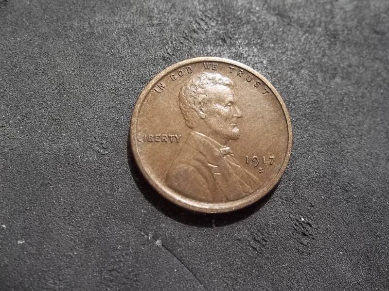 lot 165 image: 1917 S Lincoln Cent