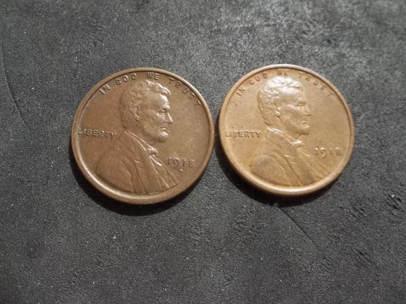 lot 166 image: 1918, 1918 D Lincoln Cents