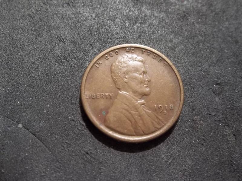 lot 167 image: 1918 S Lincoln Cent