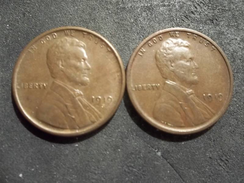 lot 168 image: 1919, 1919 S Lincoln Cents