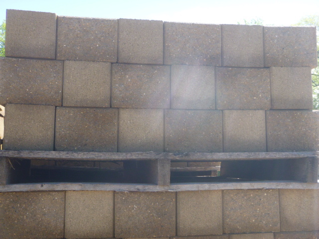 Pallet of Precast Retaining Wall Block