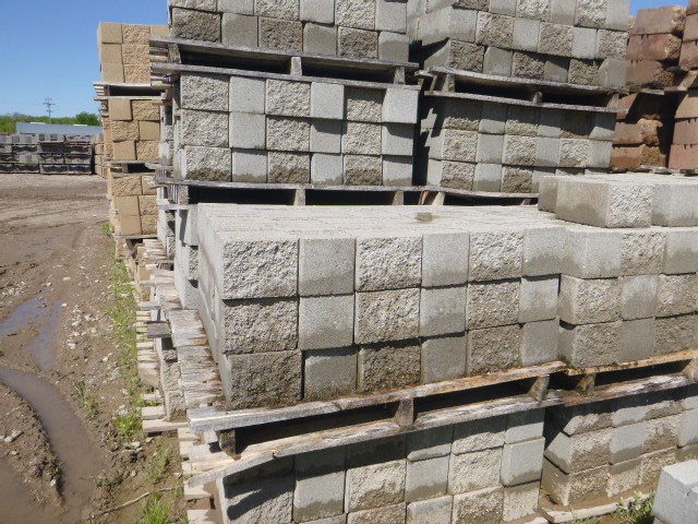 Pallet of Precast Retaining Wall Block