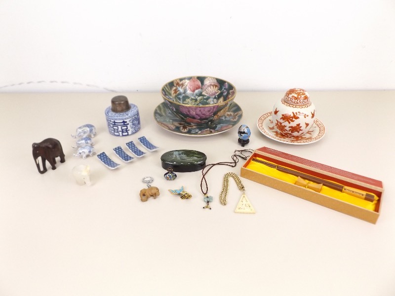 Lot of Asian Decor, Dishes, etc.