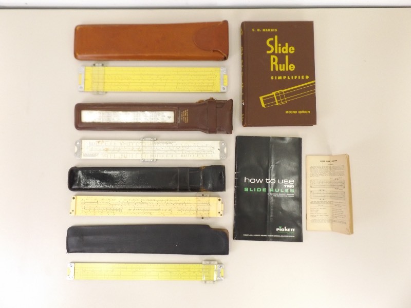 Lot of Vintage Pickett etc. Slide Rules