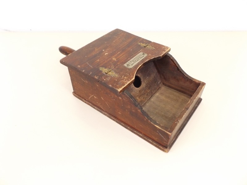 Antique Free Mason Wood Black Ball Voting Box