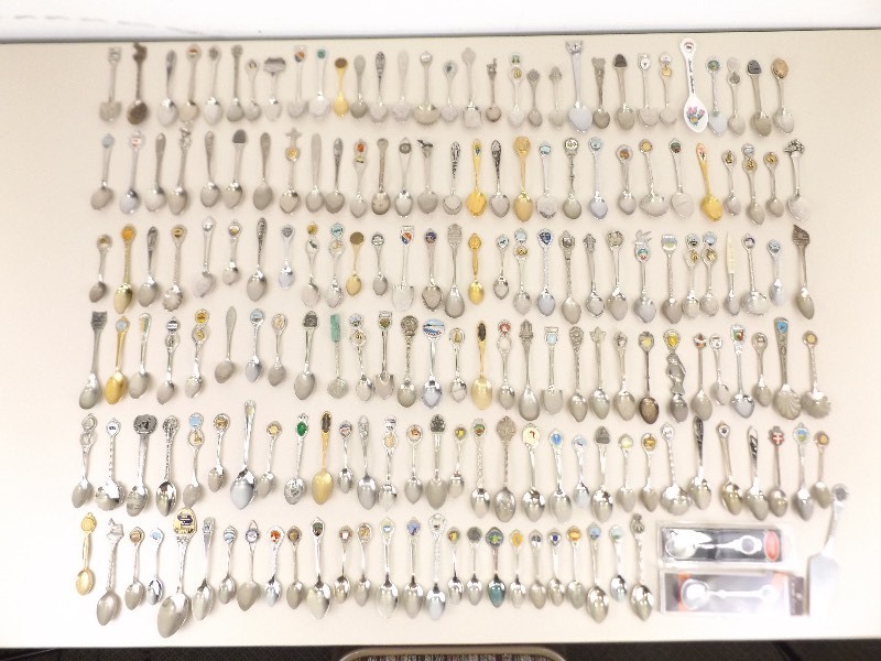 HUGE Lot of Vintage Collectors Souvenir Spoons