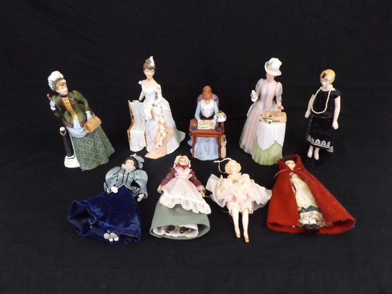 Lot of 9 AVON Albee Award etc. Porcelain Figurines etc.