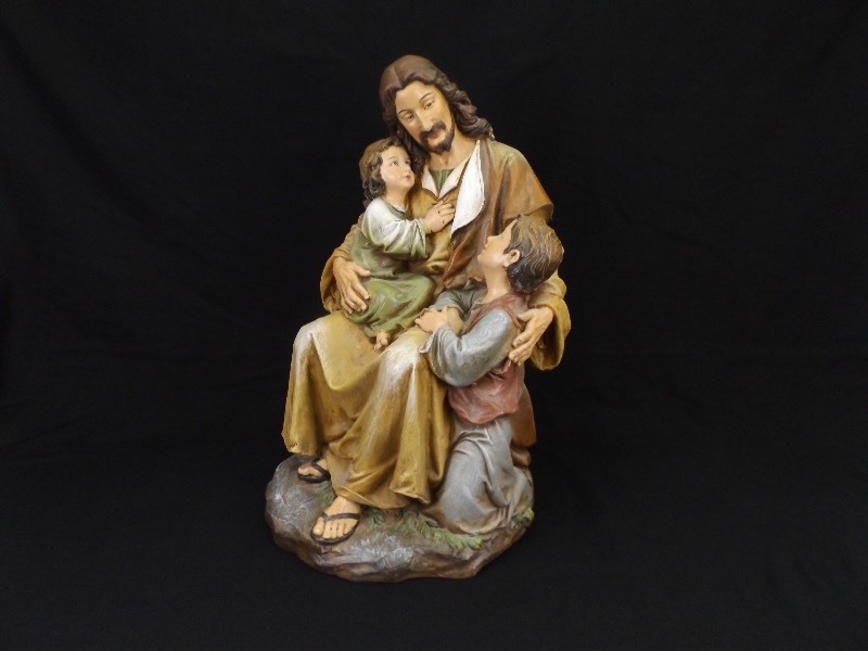 Large Statue of Jesus with Children