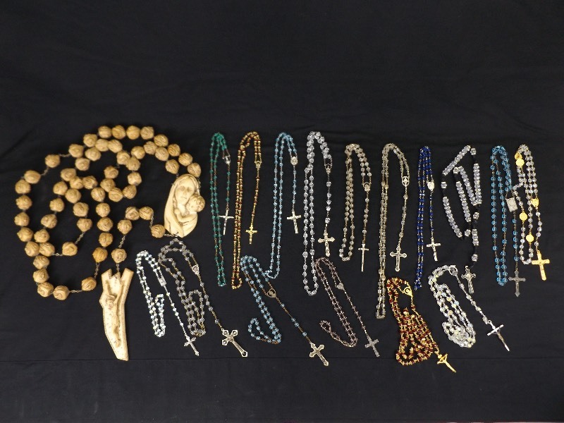 Lot of Rosaries and 1 VERY LARGE Rosary