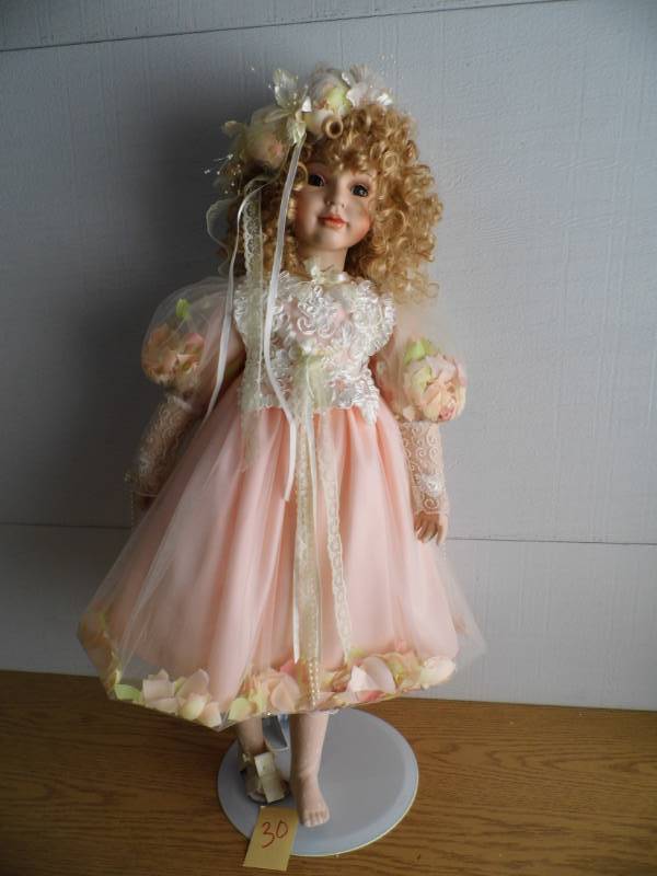 lot 30 image: Porcelain Doll