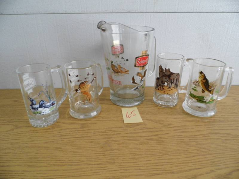 lot 65 image: Schmidt Pitcher w 4 Mugs
