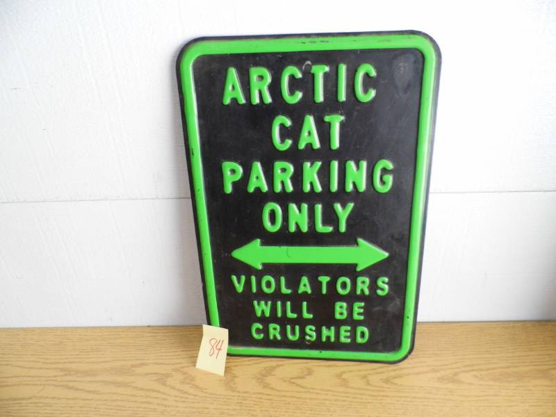 lot 84 image: Arctic Cat Sign